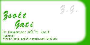 zsolt gati business card